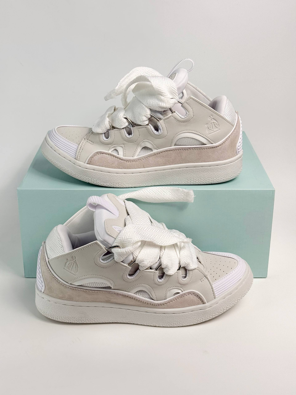 Кроссовки Lanvin curb #B140 (беж.)