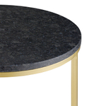 Набор из 2-х кофейных столиков Bergenson Bjorn Hans, 40 см и 50 см, черный мрамор