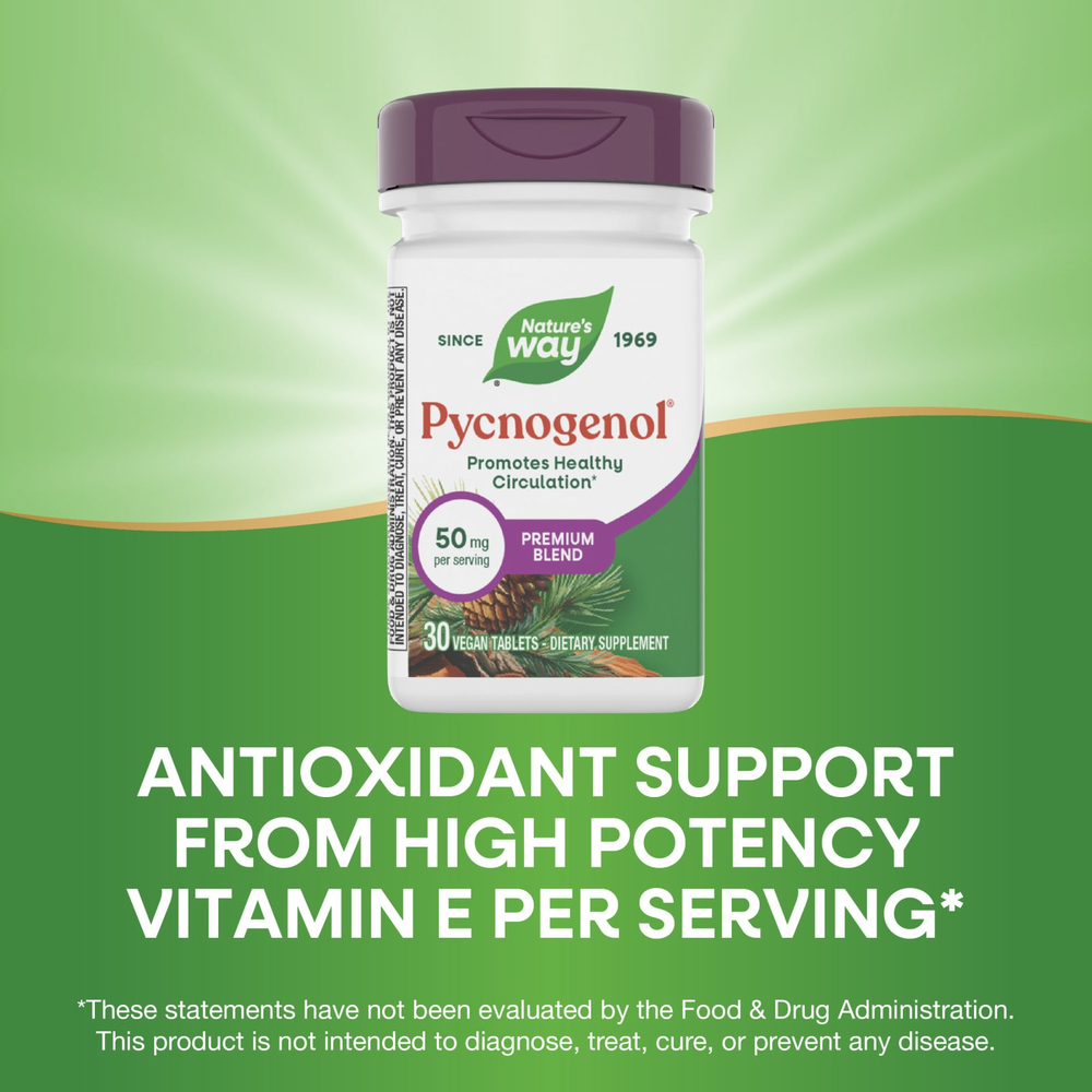 Nature's Way, Pycnogenol®, 30 веганских таблеток