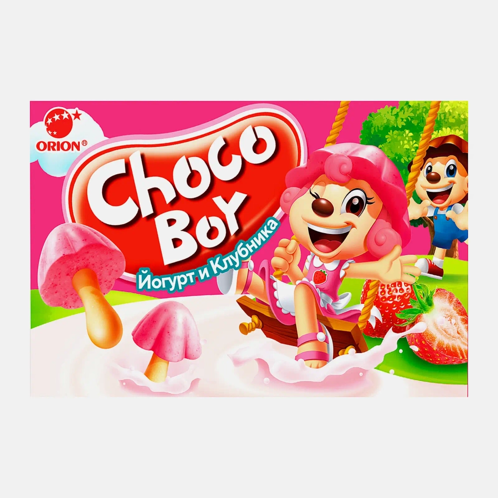 Печенье Йогурт и клубника Choco Boy 40г