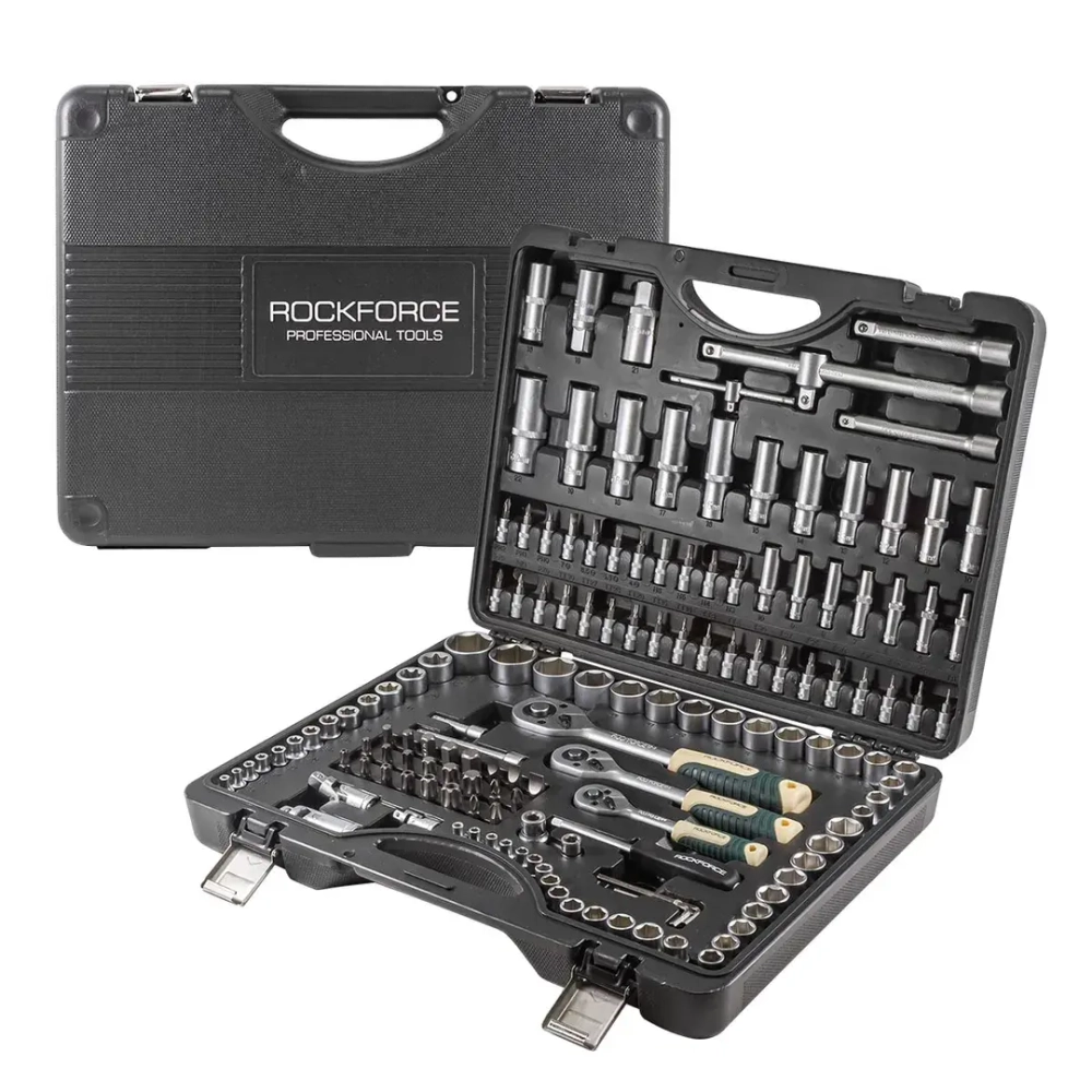 Набор инструментов 150пр. 1/4''&amp;3/8''&amp;1/2''(6-гран.)(4-32мм) RockForce##Rock FORCE RF-41501-5