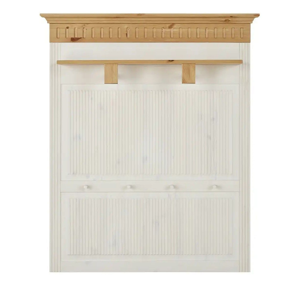 Вешалка настенная Хельсинки, большая, белый/антик