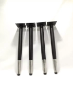 Ножки мебельные опоры Черные серебряный браслет 400мм/4шт