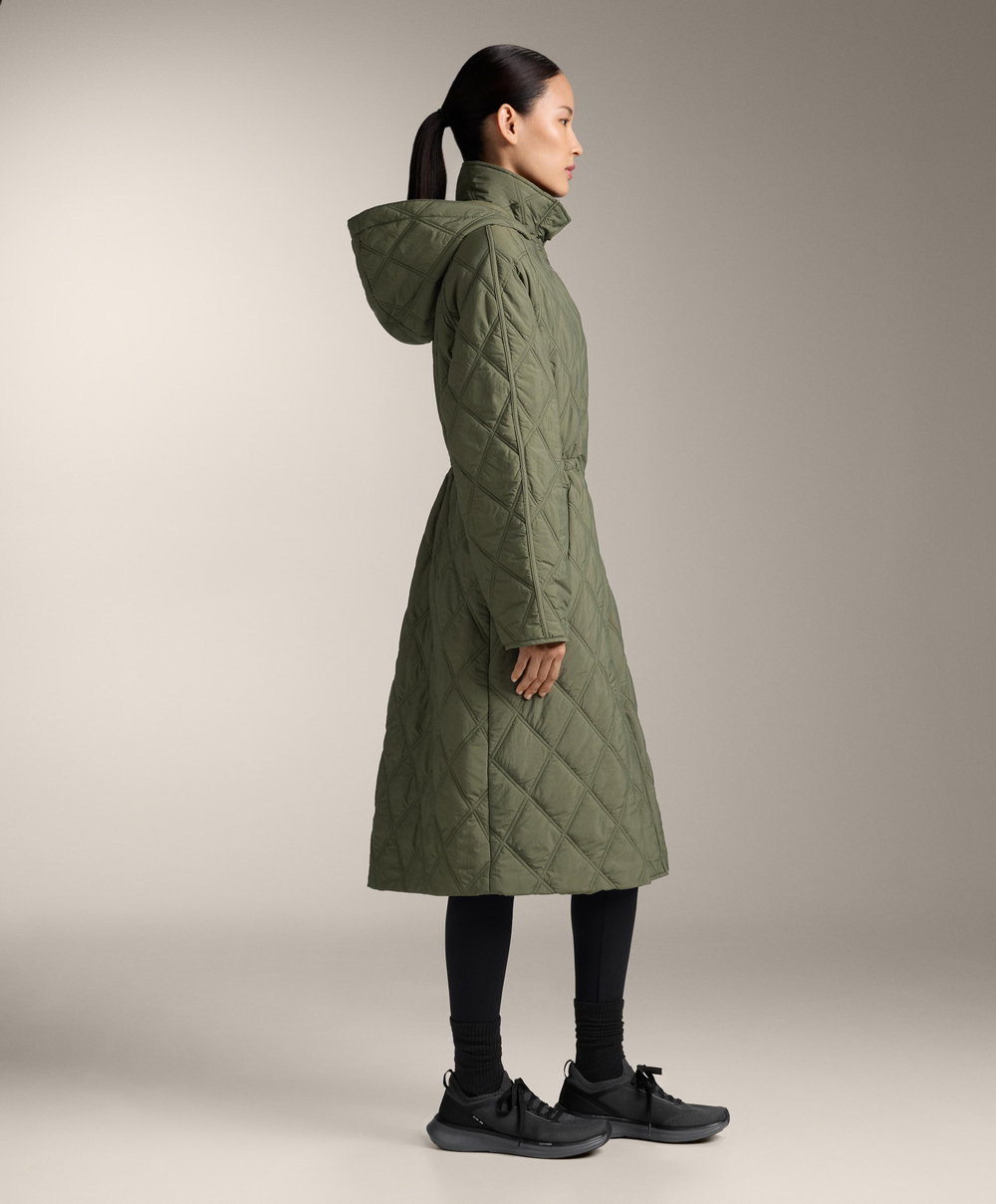 Oysho Водоотталкивающая стеганая куртка FELLEX® AEROGEL, хаки