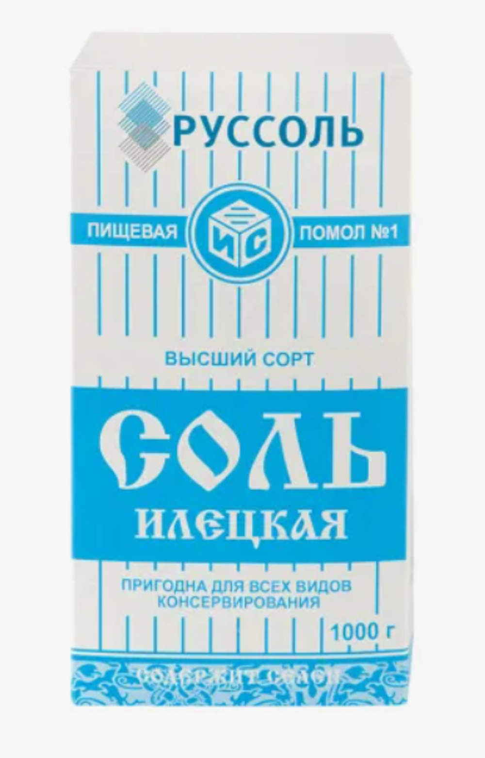 Соль Руссоль 1кг картон