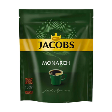 Кофе растворимый Jacobs Monarch, 150 г, пакет