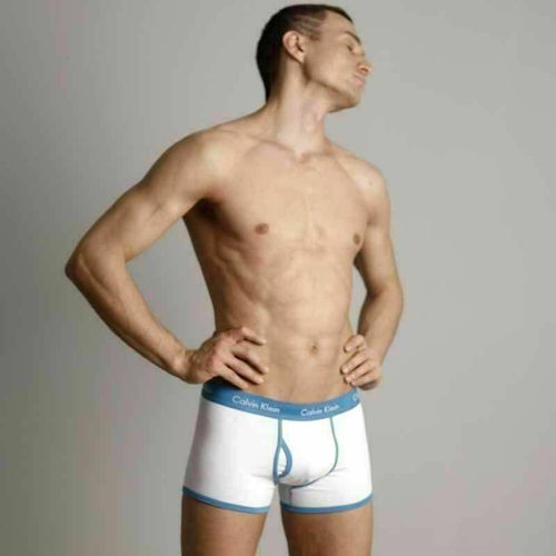 Мужские трусы хипсы Calvin Klein 365 White Blue Boxer