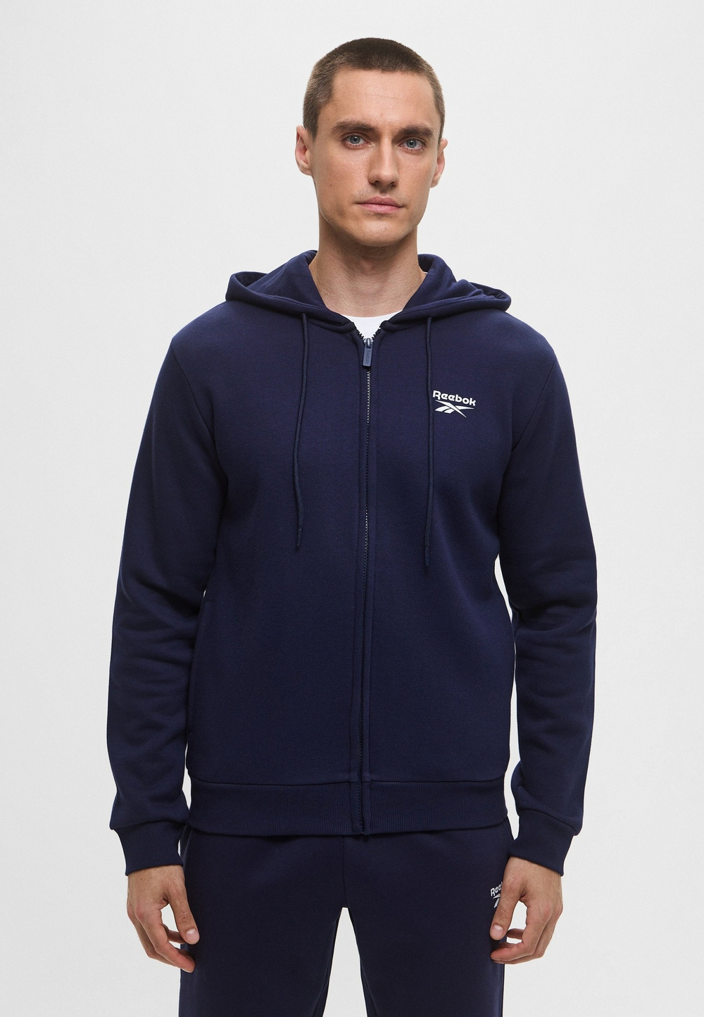 Толстовка мужская REEBOK COLTON SMALL LOGO ZIP THROUGH HOODY