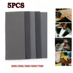 Шлифовальные, полировальные листы, наждачная бумага набор, 4,5х9,3, средняя зернистость, для черновой обработки