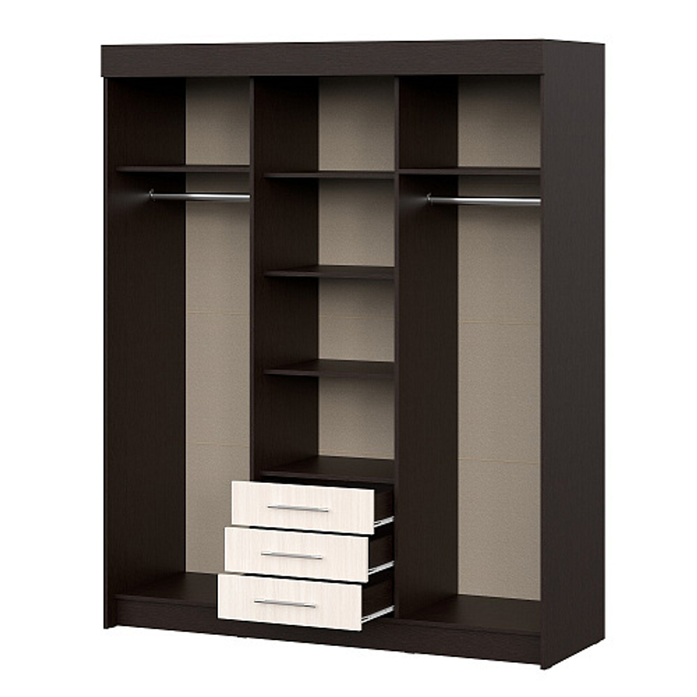 Шкаф-купе Фортуна, венге/дуб белфорд