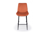 Барный стул Woodville Седа 360 терракотовый (zd 432), черный np, ножки черные