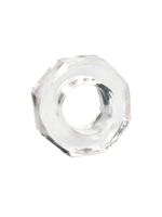 Прозрачное эрекционное кольцо в форме гайки (Цвет: прозрачный)