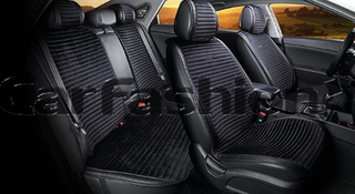 Накидки сидений ПОЛНЫЙ CarFashion (кт) - 2D «MONACO PRO PLUS» 21826 -Велюр черный/черный/черный/черн