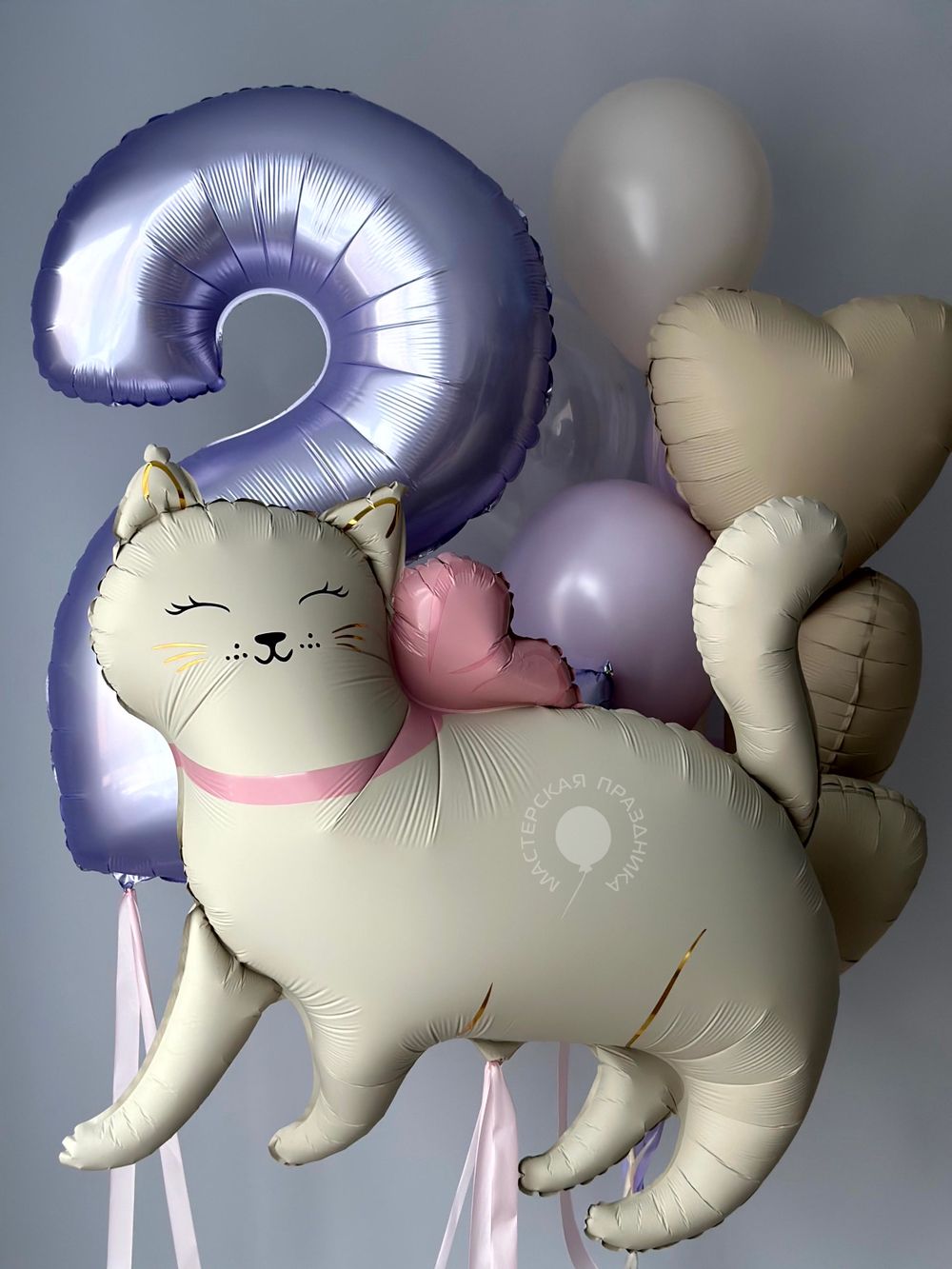 Воздушные шары для девочки на 2 годика №8887  Изображение2