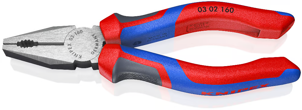Плоскогубцы комбинированные чернёные 160 мм KNIPEX 0302160