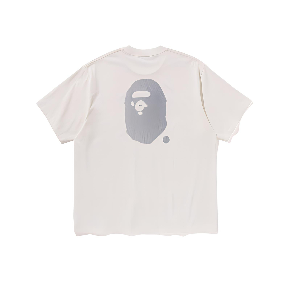 A Bathing Ape Logo Relaxed Fit Tee айвори IVX