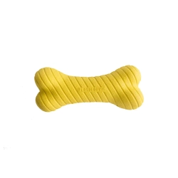 Playology dual layer bone двухслойная жевательная косточка для собак с ароматом курицы, средняя, желтый