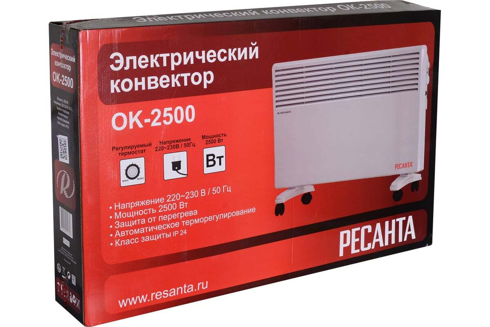 Напольный конвектор Ресанта ОК-2500 67/4/10