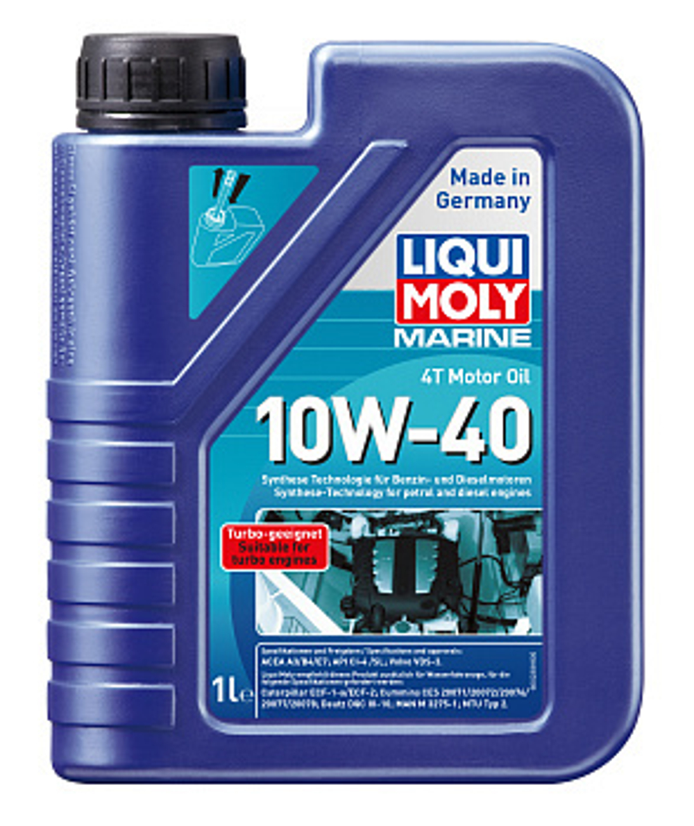 Масло для лодочных моторов 4Т 10W40 Liqui Moly Marine CI-4/SL E7/A3/B4 (1л) синтетика
