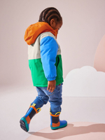 Куртка непромокаемая с капюшоном для мальчика Next Q53-240, Серый, Зеленый, Синий