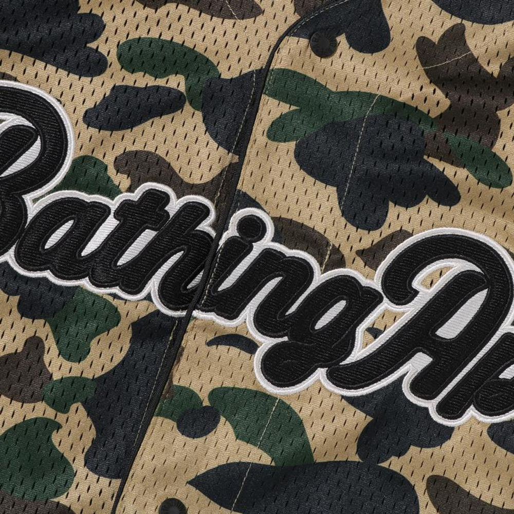 A Bathing Ape Bathing Ape 1st Camo Shirts Camouflage Pattern Moderate Polyester Summer 0zxsrm001321q коричневый