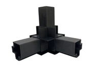 Уголок пластиковый, нейлоновый 95х95х95, ABP330-250 черный универсальный