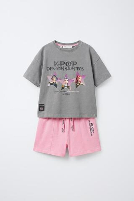 ZARA ПИЖАМА KPOP DEMON HUNTERS™ NETFLIX ©, РОЗОВЫЙ