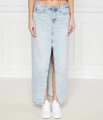 Джинсовая юбка CALVIN KLEIN JEANS - голубой(J20J222814)