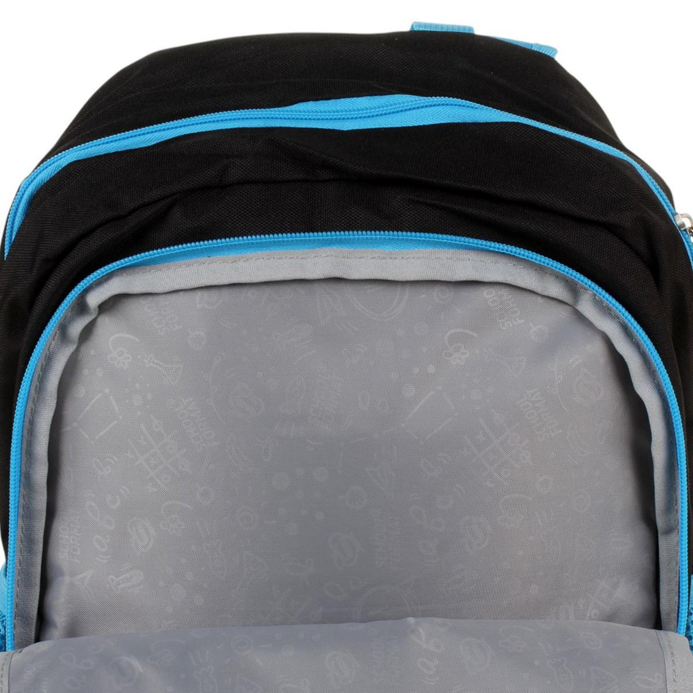 Рюкзак 42х31х16см. Soft 2 "Keep going" 21л. 2 отд. мягкий, молния, черный (Schoolformat)