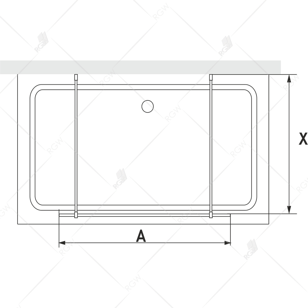 Душевая перегородка RGW WA-016-1 (Прозрачное, 1000)