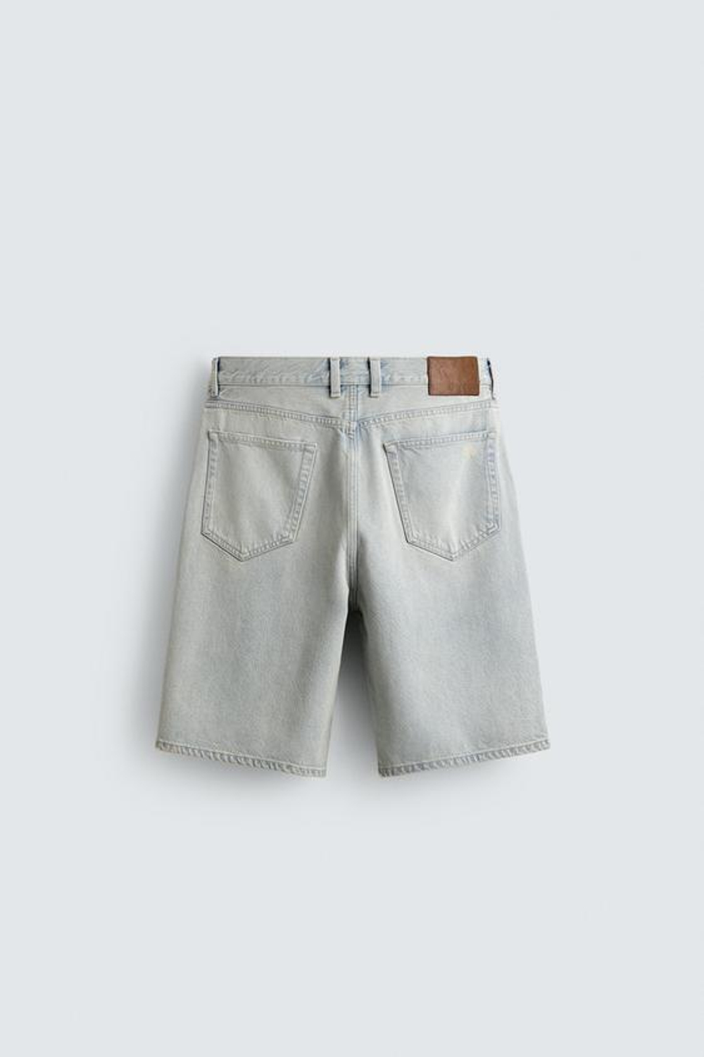 ZARA ДЖИНСОВЫЕ ШОРТЫ RELAXED FIT, ГОЛУБОЙ