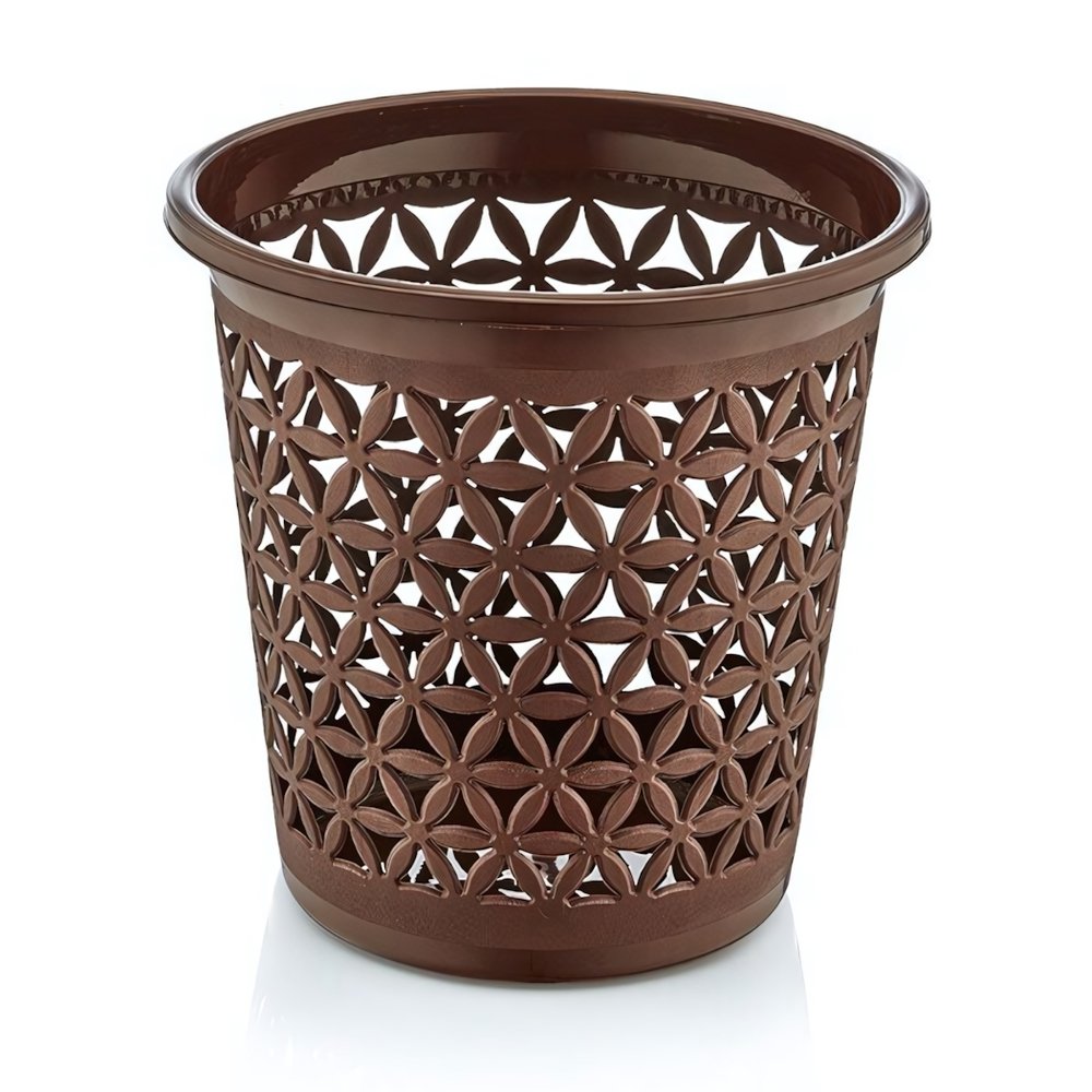 Корзина для мусора "Фловер" 11л кофейный