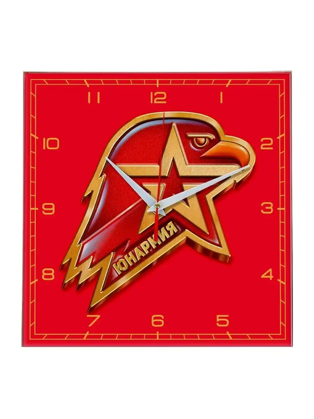 Часы настенные бесшумные интерьерные Юнармия