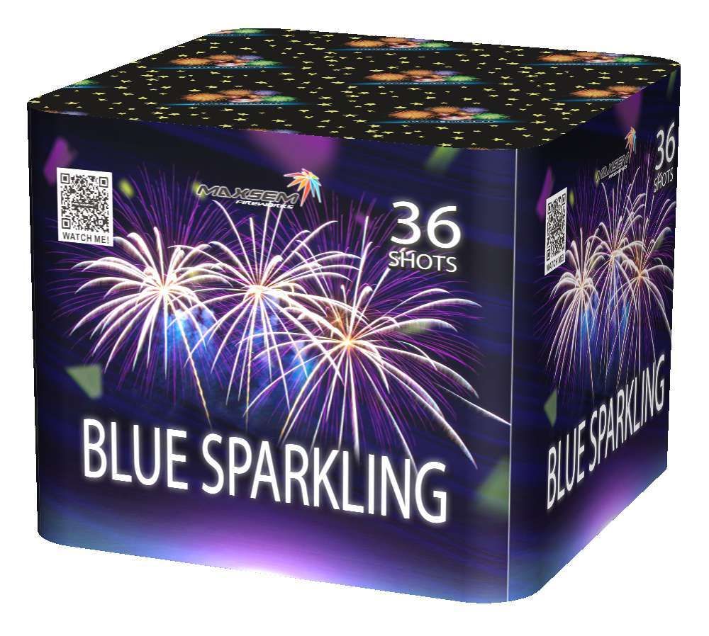 Батарея салютов "BLUE SPARKLING"  1,2"/36 залпов