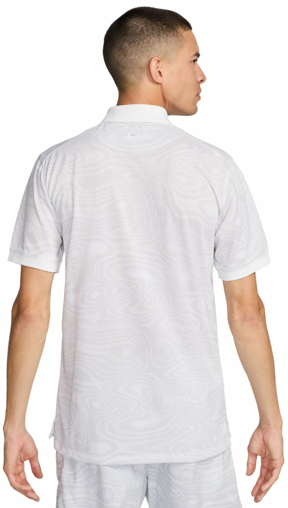 White dri fit polo online