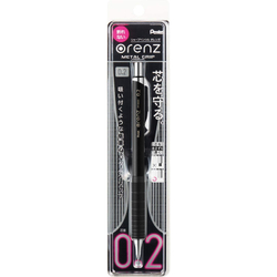 Механический карандаш 0,2 мм Pentel Orenz Metal Grip 2020 чёрный (блистер) + грифели Pentel Ain 0.2 HB C272WG2