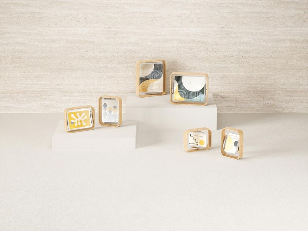 Фоторамка двусторонняя Bellwood,16х22 см, натуральное дерево