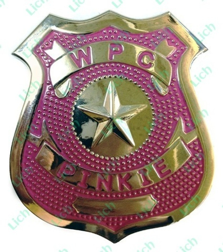 Значок Police Badge pink