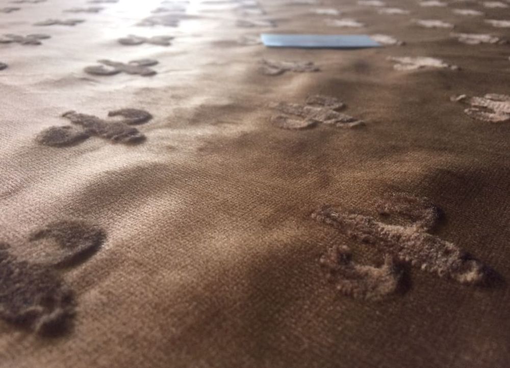 Велюр Корона коричневый