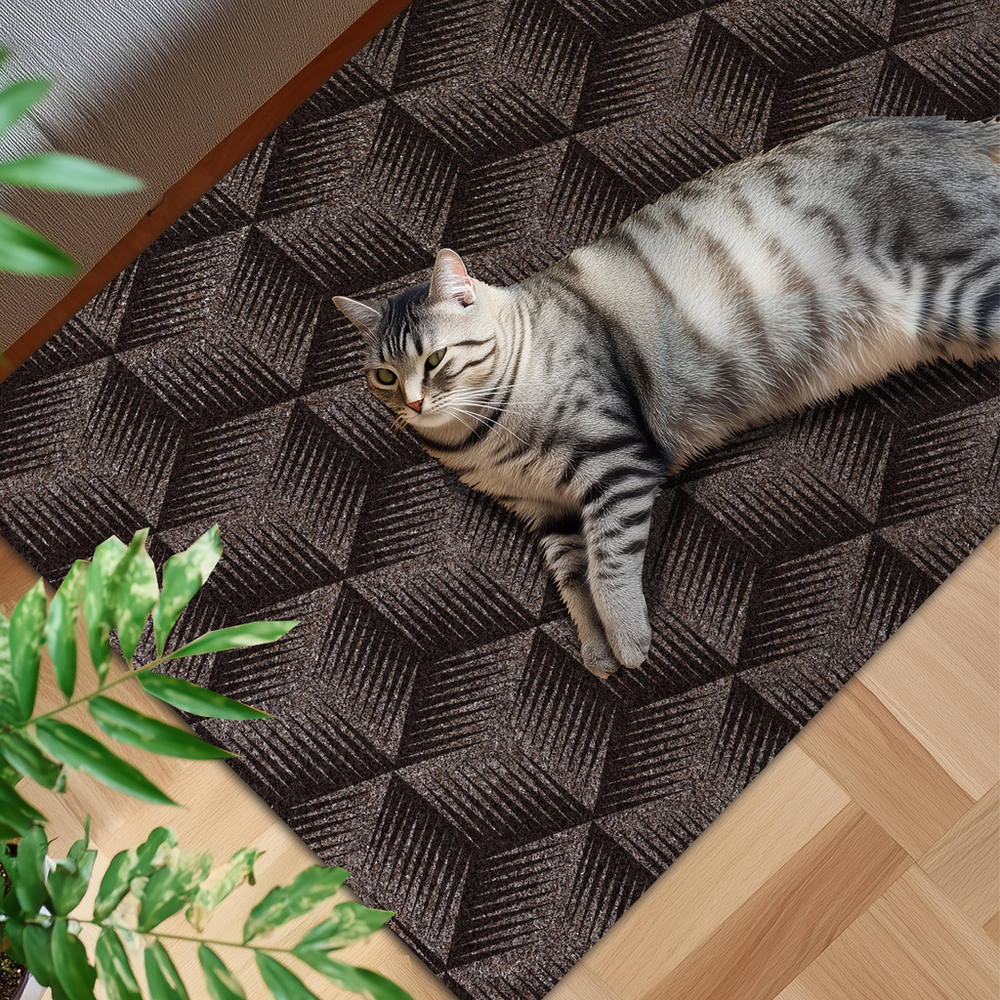 Коврик влаговпитывающий "Фокус" 50*100 см мокко, ворс 5мм