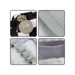 Пенал-косметичка Basir без наполнения, 20*10*9 см, на молнии, черно-белый цвет