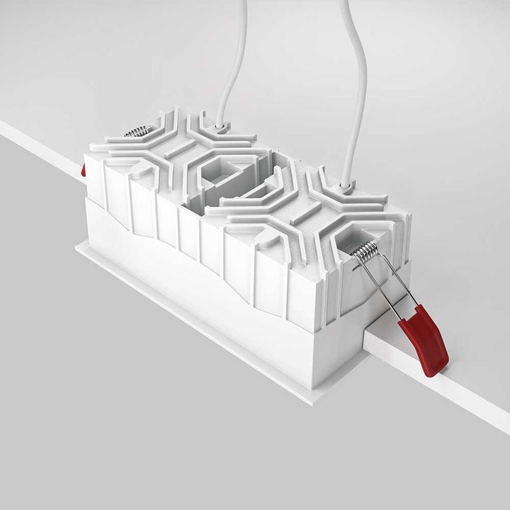 Встраиваемый светильник Maytoni Alfa LED DL043-02-15W3K-D-SQ-W