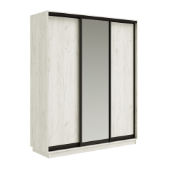 Шкаф-купе Тринити NEW 1800, Каркас Дуб Крафт Белый