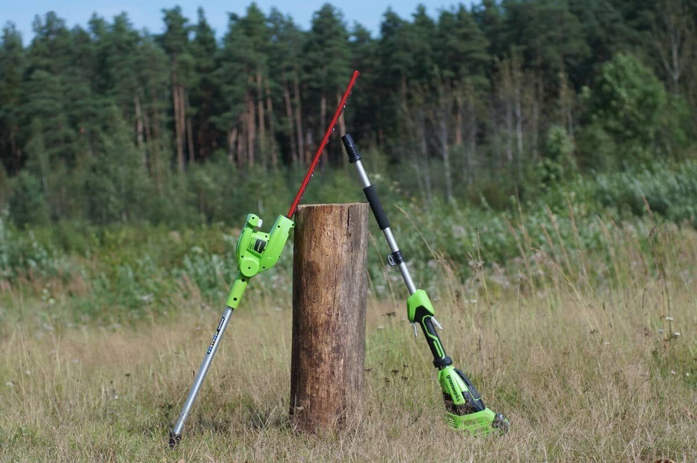 Кусторез штанговый аккумуляторный GREENWORKS G40PHA 40В,51см,без АКБ и ЗУ (2300407)