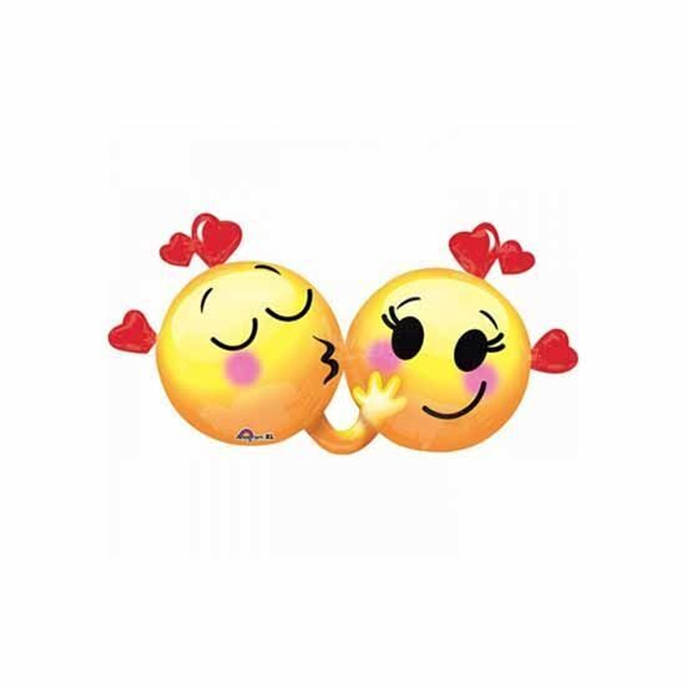 Шар фигура "Улыбки влюбленные", 80 см