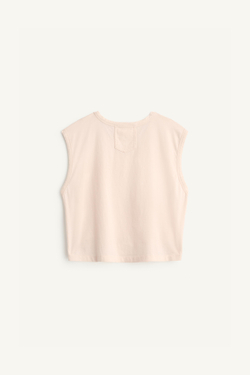 ZARA ФУТБОЛКА БЕЗ РУКАВОВ, ПАСТЕЛЬНО-РОЗОВЫЙ