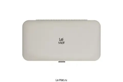 Магнитный кейс для пинцетов Le maitre Vegan White