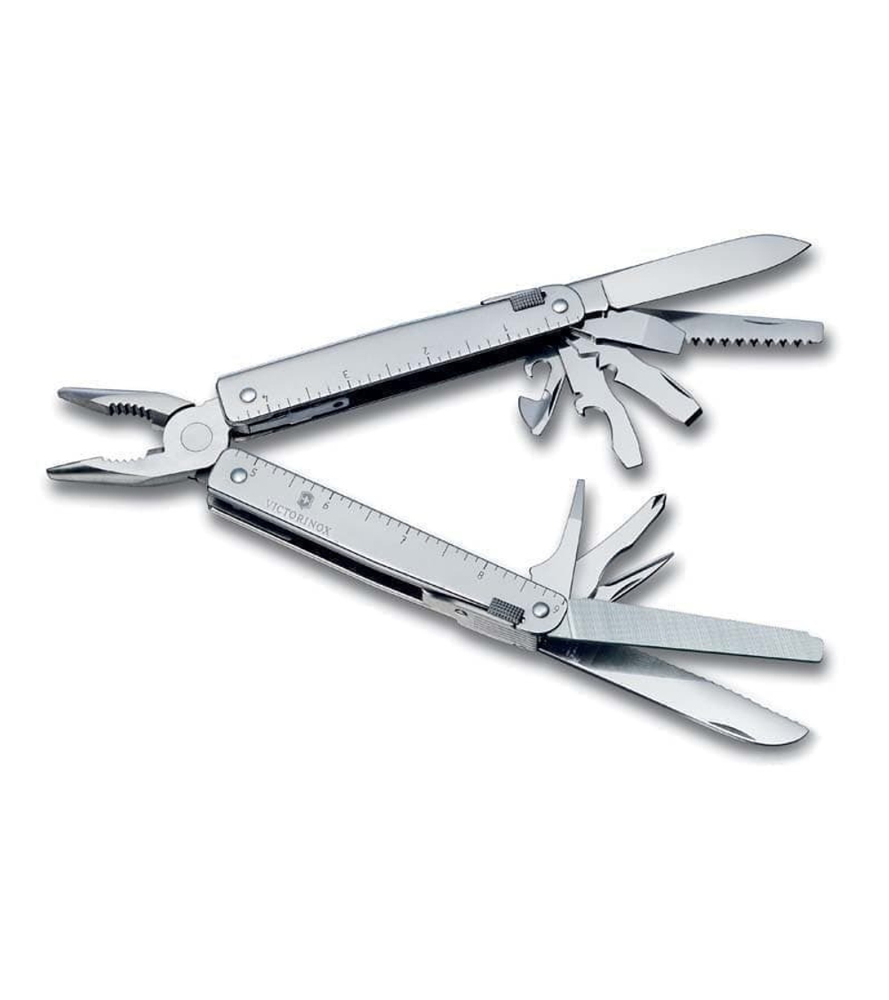 Мультитул VICTORINOX SwissTool, 115 мм, 28 функций, в кожаным чехле