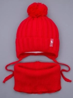 Шапка для девочек осенняя и снуд