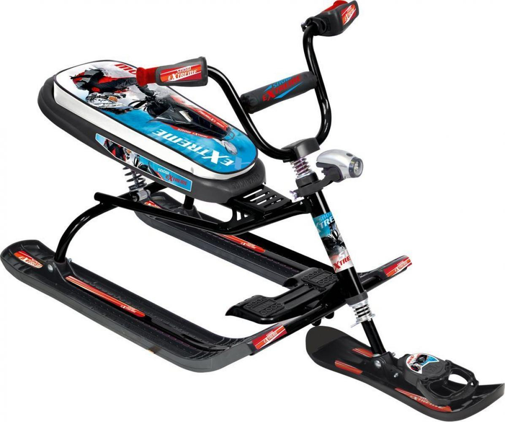 Снегокат "Snowdrive" гонки черный каркас (арт. СНД3/Г2)